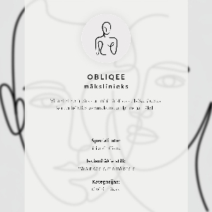 Wall print Face line art