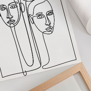 Art print Character line art