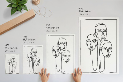 Art print Character line art