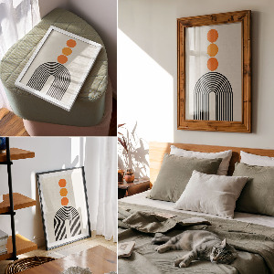 Modern composition poster