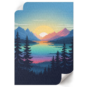 Wall print Mountain West