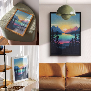 Wall print Mountain West