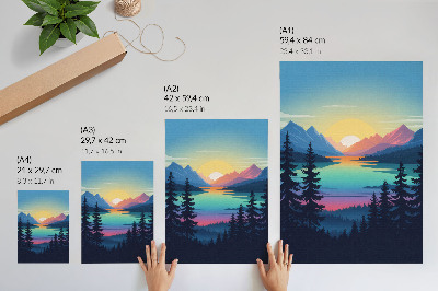 Wall print Mountain West