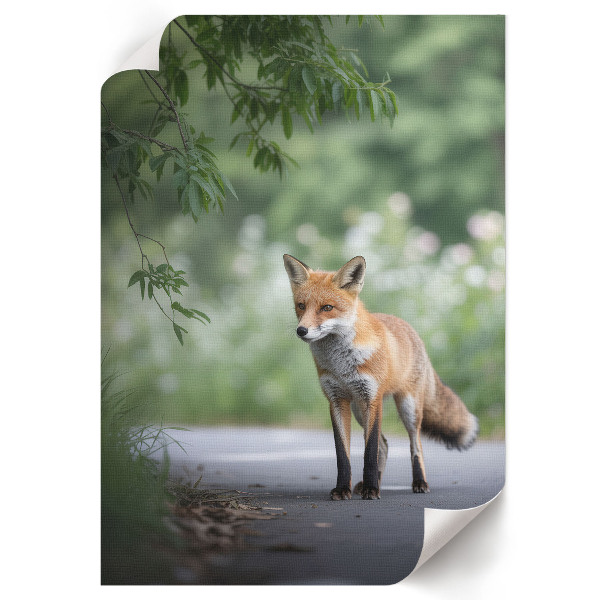 Art print Fox in nature