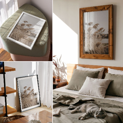 Decorative poster Peaceful grasses