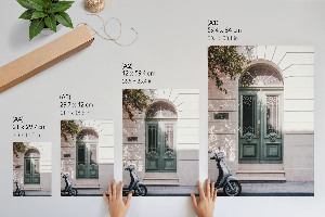 Retro doors poster