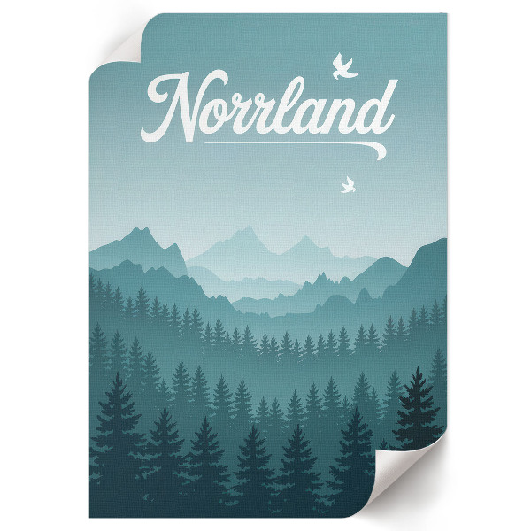 Wall print Mountain landscape