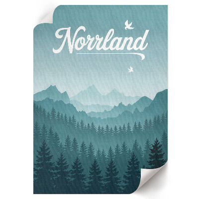 Wall print Mountain landscape