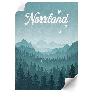 Wall print Mountain landscape