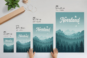 Wall print Mountain landscape