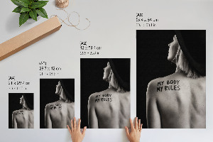 Wall print My body My rules