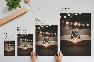 Art print A book about adventure