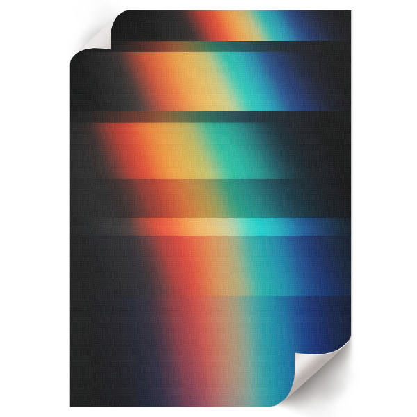 Wall print featuring a colorful abstract design