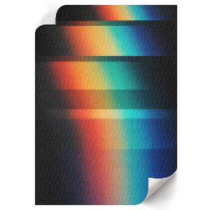 Wall print featuring a colorful abstract design