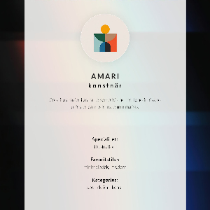 Wall print featuring a colorful abstract design