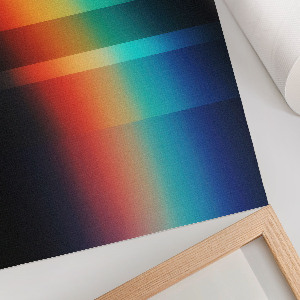 Wall print featuring a colorful abstract design
