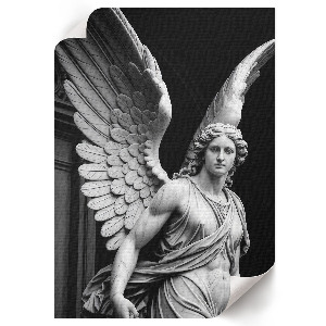 Decorative poster featuring an angelic figure