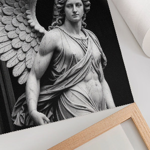 Decorative poster featuring an angelic figure