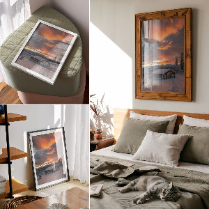 Poster Winter landscape