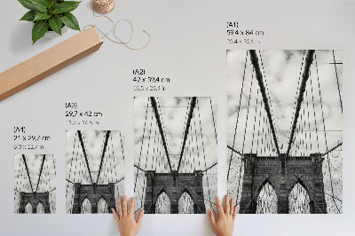 Wall art Rope bridge