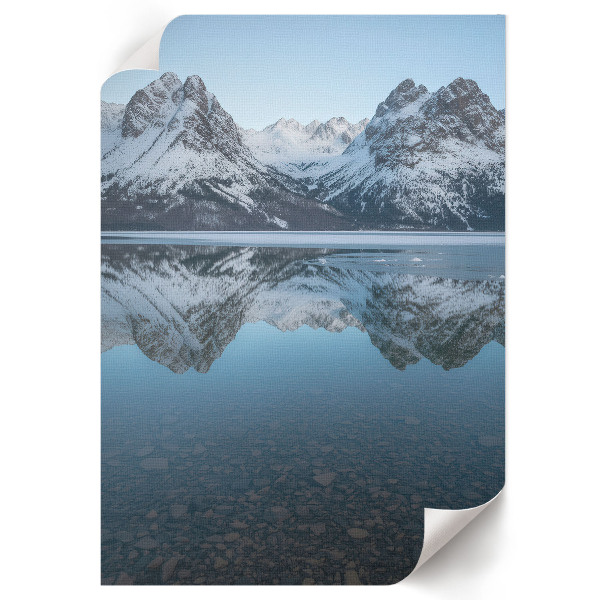 Wall print Mountain lake
