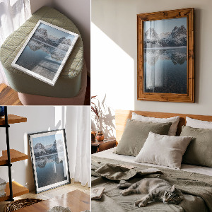 Wall print Mountain lake