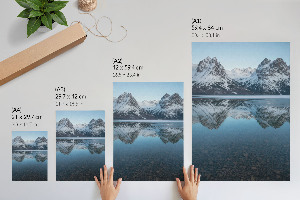 Wall print Mountain lake