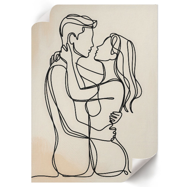 Art print Love lineart