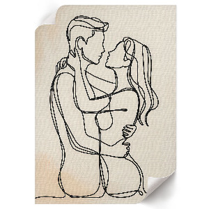 Art print Love lineart