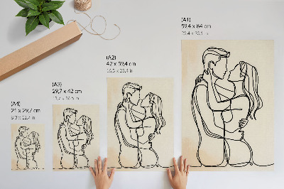 Art print Love lineart