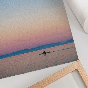 Decorative poster Kayak and Sunset