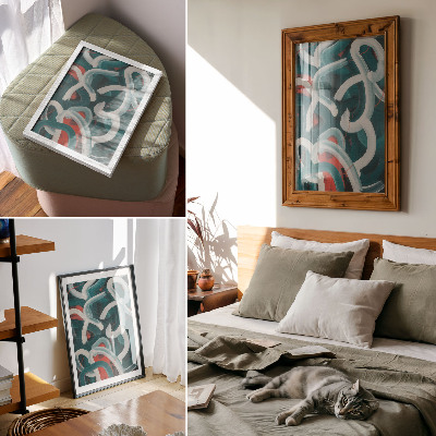 Wall art Colorful strokes