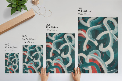 Wall art Colorful strokes