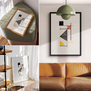 Decorative poster Stylish geometry