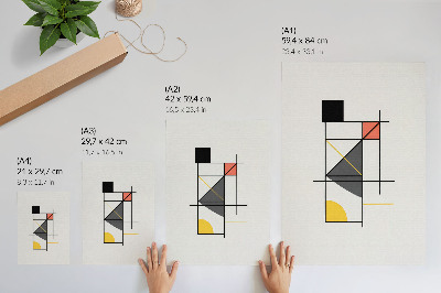 Decorative poster Stylish geometry