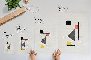 Decorative poster Stylish geometry