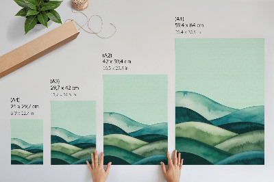 Poster Green hills