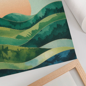 Wall art Green hills
