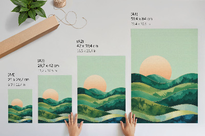 Wall art Green hills