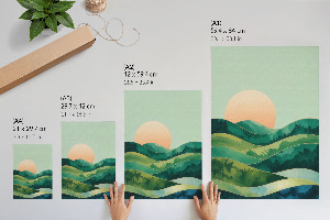 Wall art Green hills