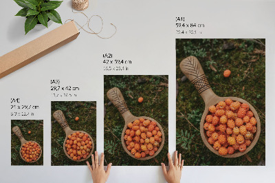 Wall print Forest berries