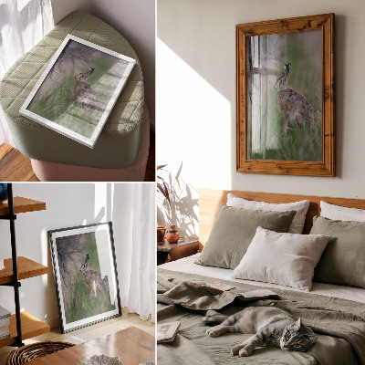 Art print Hare in nature