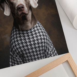 Decorative poster Artistic dog