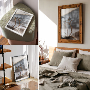 Poster Winter reindeer