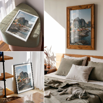 Wall art Mountain settlement
