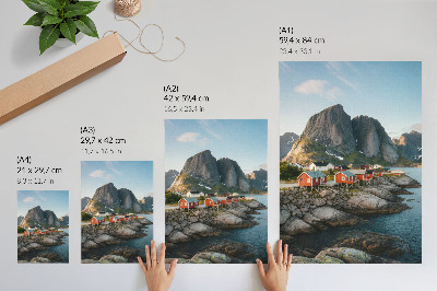 Wall art Mountain settlement