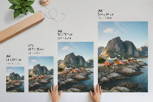 Wall art Mountain settlement