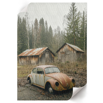 Wall print Car wreck