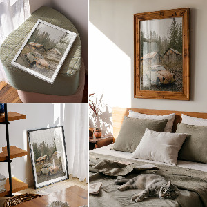 Wall print Car wreck