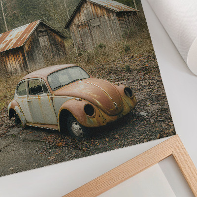 Wall print Car wreck